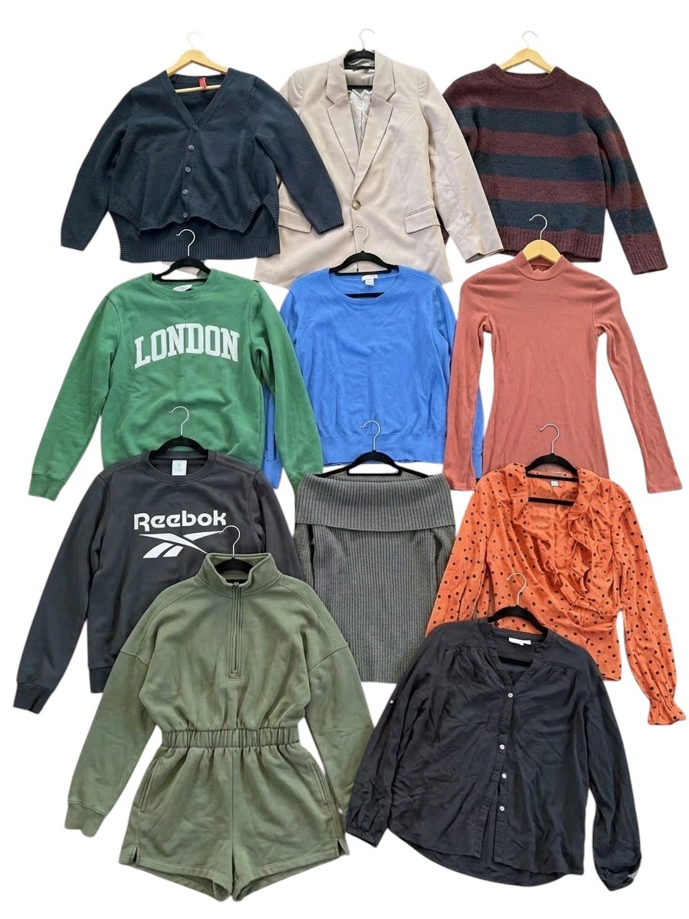 Fall & Winter Clothing Lot | 12 Pieces | Size S/M | Cozy Essentials